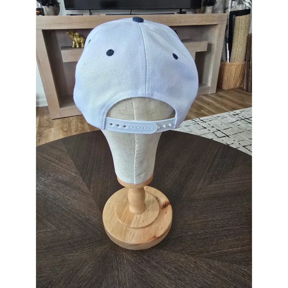 Grand Slam Sports Tournament Atlanta Snapback Hat White Navy Blue Baseball Cap